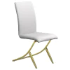 CoasterEssence 105171 Carmelia - Upholstered Dining Side Chairs (Set of 4) - White