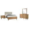 Coaster Fine Furniture 225091KE-S4 Robyn - 4 Piece Eastern King Bedroom Set - Light Ash