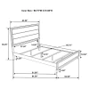 CoasterEveryday 212421Q Watson - Wood Queen Panel Bed - Gray Oak