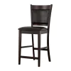 CoasterEveryday 100959 Jaden - Upholstered Counter Chair (Set of 2) - Black And Espresso