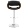 CoasterEssence 104965 Dana - Adjustable Bar Stool - Black And Chrome