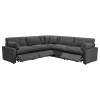 Coaster Fine Furniture 609530P Collins - 5 Piece Modular Power Reclining Sectional - Dark Gray