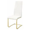 CoasterEssence 190512 Montclair - Upholstered Dining Side Chair (Set of 4) - White