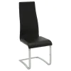 CoasterEveryday 100515BLK Montclair - Upholstered Dining Side Chair (Set of 4) - Black