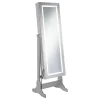 CoasterEssence 951017 Moore - Cheval Mirror With Jewelry Storage - Silver