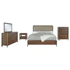 Coaster Fine Furniture 223321KW-S5 Maderia - 5 Piece California King Bedroom Set - Walnut