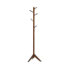 CoasterEveryday 900633 Devlin - 6 Hook Freestanding Wood Coat Rack Hat Hanger - Walnut