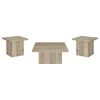 Coaster Fine Furniture 710878-S3 Devar - 3 Piece Square Coffee End Table Set - Distressed Pine