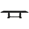 CoasterEssence 121231-S7 Phelps - 7 Piece Rectangle Dining Table Set - Distressed Noir