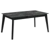 Coaster Fine Furniture 121251-S7 Crestmont - 7 Piece Extension Leaf Dining Table Set - Black