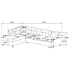 CoasterEveryday 500413-S2 Stonenesse - Sectional Sofa With Storage Ottoman Set - Gray