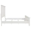 CoasterEssence 201301KEN Sandy Beach - Eastern King Wood Panel Bed - Cream White