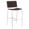 CoasterEssence 183584 Adelaide - Upholstered Pub Height Bar Stool - Brown And Chrome