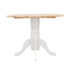 CoasterEveryday 4241 Allison - Round Drop Leaf Extension Dining Table - White