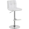 CoasterEveryday 120356 Lenny - Upholstered Adjustable Bar Stool (Set of 2) - White
