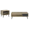 Coaster Fine Furniture 701038-S2 Welsh - 2 Piece Coffee And End Table Set - Distressed Pine