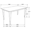 CoasterEveryday 100771 Gabriel - Rectangular Wood Dining Table - Cappuccino