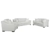 CoasterElevations 509891-S3 Ashlyn - 3 Piece Upholstered Sloped Arm Sofa Set - White