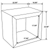 Coaster Fine Furniture 704837 Benton - Rectangular Solid Wood End Table - Natural