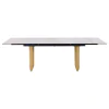 Coaster Fine Furniture 193631 Vesa - Glass Top Extension Dining Table - Beige
