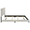 Coaster Fine Furniture 300852KW Dorian - Fabric Upholstered California King Panel Bed - Cream