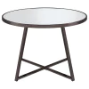 Coaster Fine Furniture 120630 Jillian - Round Mirror Top Dining Table - Black Nickel
