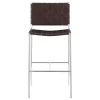 CoasterEssence 183584 Adelaide - Upholstered Pub Height Bar Stool - Brown And Chrome