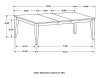 CoasterEveryday 101561 Louise - Rectangular Extension Leaf Dining Table - Black