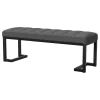 Coaster Fine Furniture 907516 Mesa - Boucle Upholstered Tufted Accent Bench - Charcoal