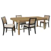 Coaster Fine Furniture 108931-S5B Arini - 5 Piece Extension Leaf Dining Table Set - Black