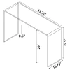 CoasterEssence 705329 Ripley - Tempered Bent Glass Entryway Console Table - Clear
