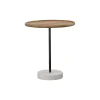 CoasterElevations 935881 Ginevra - Wood Top Marble Base Table - Natural And White