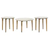 Coaster Fine Furniture 703718-S3 Aldis - 3 Piece Coffee And End Table Set - White