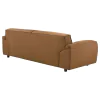 Coaster Fine Furniture 509501 Buxton - Top Grain Leather Upholstered Sofa - Orange