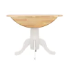 CoasterEveryday 4241 Allison - Round Drop Leaf Extension Dining Table - White