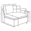 CoasterElevations 551454RAF Hobson - Upholstered RAF Chair - Ivory