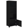 Coaster Fine Furniture 707756 Jupiter - 3-Shelf Engineered Wood Media Tower - Black