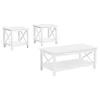Coaster Fine Furniture 722088-S3 Skyview - 3 Piece Rectangular Lift Top Coffee Table Set - White
