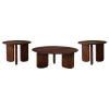 Coaster Fine Furniture 721998-S3 Dale - 3 Piece Solid Wood Coffee And End Table Set - Brown