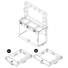 CoasterEssence 935934 Umbridge - 3-Drawer Vanity Set With Lighting - Chrome And White