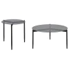 Coaster Fine Furniture 710168-S2 Rosalie - 2 Piece Round Coffee And End Table Set - Gray