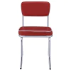 CoasterEveryday 2450R Retro - Upholstered Dining Side Chair (Set of 2) - Red