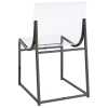 Coaster Fine Furniture 121142 Adino - Acrylic Dining Side Chair (Set of 2) - Black Nickel