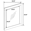 Coaster Fine Furniture 224774 Caraway - Dresser Mirror - White