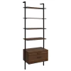 Coaster Fine Furniture 980074-S3 Owens - 3 Piece Wall Mounted Bookshelf Set - Walnut
