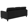 Coaster Fine Furniture 504664 Scotland - Faux Leather Upholstered Track Arm Sofa - Black