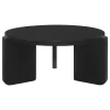 Coaster Fine Furniture 709678-S3 Cordova - 3 Piece Solid Wood Coffee And End Table Set - Black
