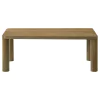 Coaster Fine Furniture 710858 Castlewood - Engineered Wood Cocktail Coffee Table - Brown Oak