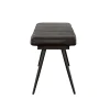 CoasterEssence 110653 Misty - Leather Upholstered Dining Bench - Antique Espresso