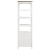 Coaster Fine Furniture 708254 Hollis - 4-Shelf Wood Media Tower With Drawers - Brown And White